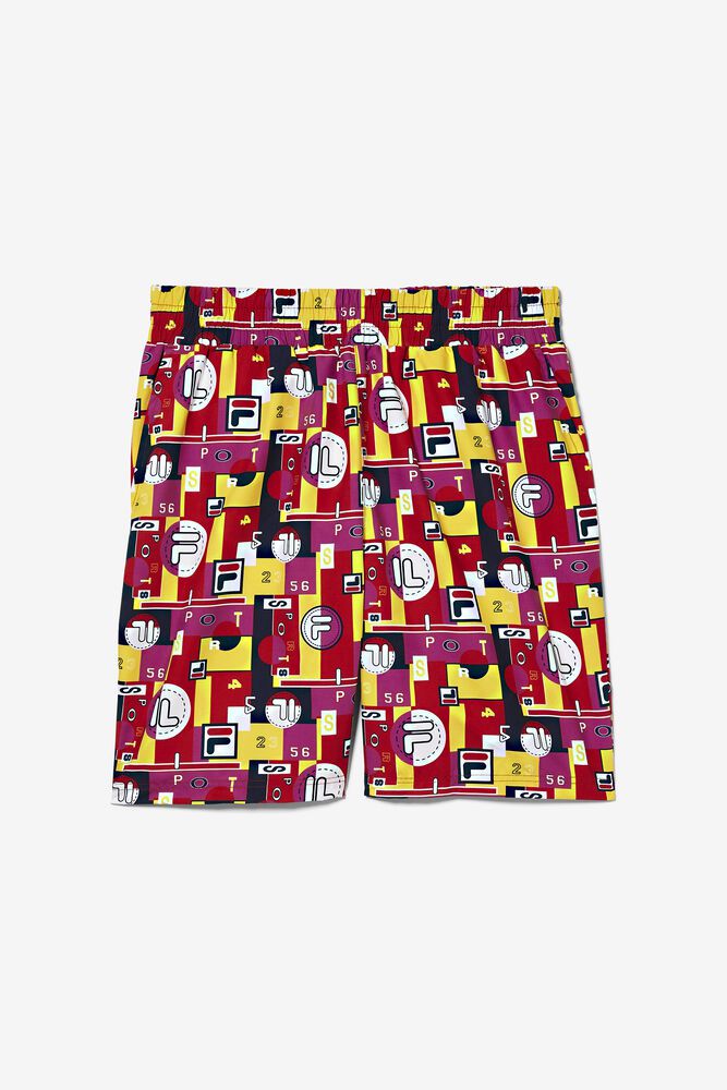 Fila Shorts Herre Flerfarvede Keme Printed Swim APF-470915